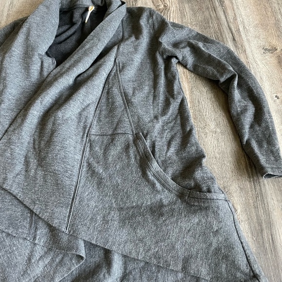 Lucy Charcoal Cozy Long Sleeve Cardigan, size small - Picture 7 of 9